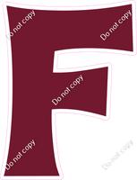 KG 23.5" Individuals - Flat Burgundy F