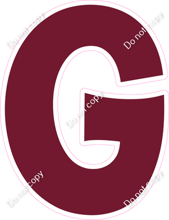 KG 23.5" Individuals - Flat Burgundy G