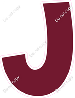 KG 23.5" Individuals - Flat Burgundy J