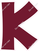 KG 23.5" Individuals - Flat Burgundy K