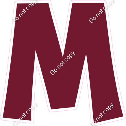 KG 23.5" Individuals - Flat Burgundy M