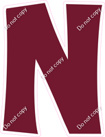 KG 23.5" Individuals - Flat Burgundy N