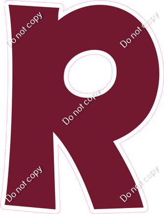 KG 23.5" Individuals - Flat Burgundy R