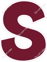 KG 23.5" Individuals - Flat Burgundy S