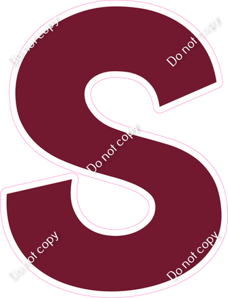 KG 23.5" Individuals - Flat Burgundy S