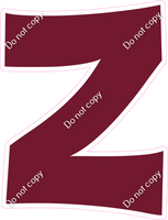 KG 23.5" Individuals - Flat Burgundy Z