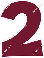 KG 23.5" Individuals - Flat Burgundy 2