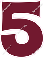 KG 23.5" Individuals - Flat Burgundy 5