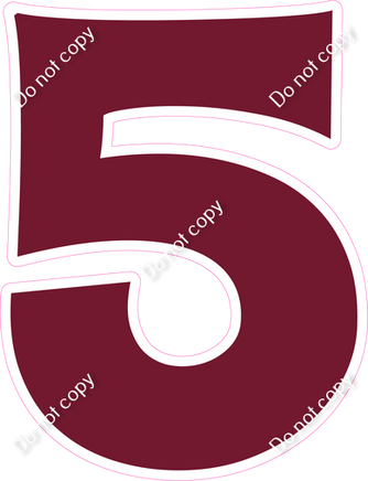 KG 23.5" Individuals - Flat Burgundy 5