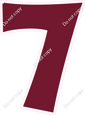 KG 23.5" Individuals - Flat Burgundy 7