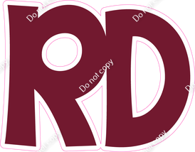 KG 23.5" Individuals - Flat Burgundy RD