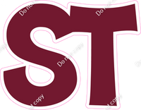 KG 23.5" Individuals - Flat Burgundy ST