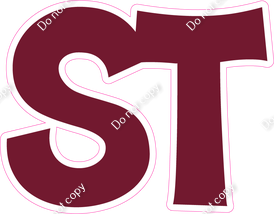 KG 23.5" Individuals - Flat Burgundy ST