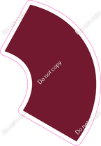 KG 23.5" Individuals - Flat Burgundy Apostrophe