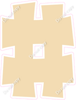 KG 23.5" Individuals - Flat Champagne #