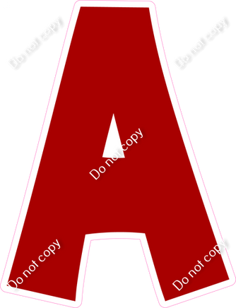 KG 23.5" Individuals - Flat Crimson A