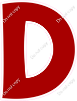 KG 23.5" Individuals - Flat Crimson D