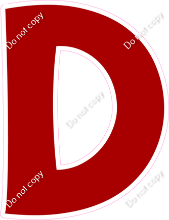 KG 23.5" Individuals - Flat Crimson D