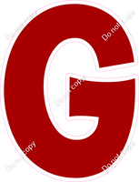 KG 23.5" Individuals - Flat Crimson G