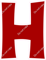 KG 23.5" Individuals - Flat Crimson H