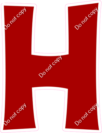 KG 23.5" Individuals - Flat Crimson H