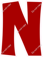 KG 23.5" Individuals - Flat Crimson N