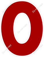 KG 23.5" Individuals - Flat Crimson O