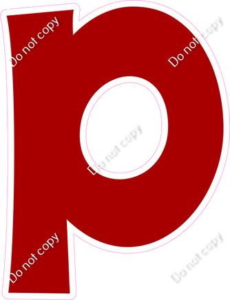 KG 23.5" Individuals - Flat Crimson P