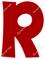 KG 23.5" Individuals - Flat Crimson R