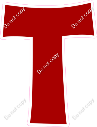 KG 23.5" Individuals - Flat Crimson T