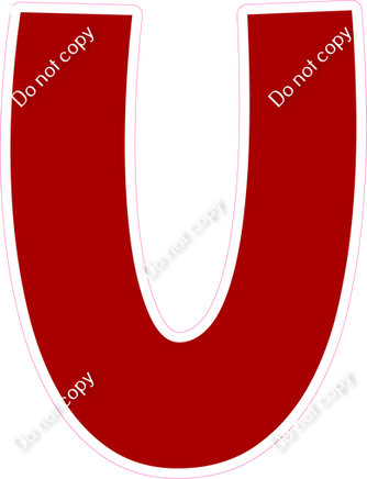 KG 23.5" Individuals - Flat Crimson U