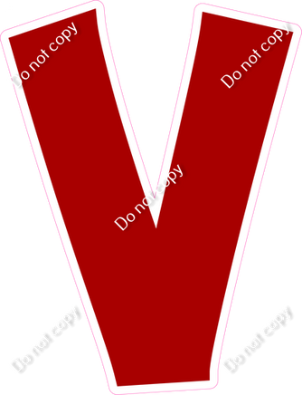 KG 23.5" Individuals - Flat Crimson V