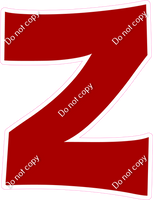 KG 23.5" Individuals - Flat Crimson Z