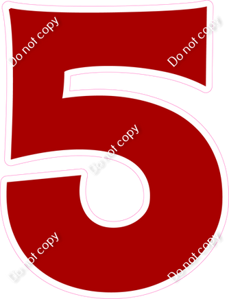 KG 23.5" Individuals - Flat Crimson 5