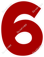 KG 23.5" Individuals - Flat Crimson 6