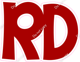 KG 23.5" Individuals - Flat Crimson RD