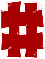 KG 23.5" Individuals - Flat Crimson #