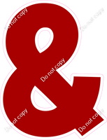 KG 23.5" Individuals - Flat Crimson &