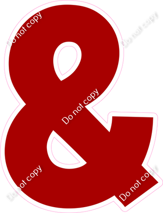 KG 23.5" Individuals - Flat Crimson &