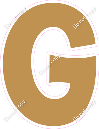 KG 23.5" Individuals - Flat Gold G