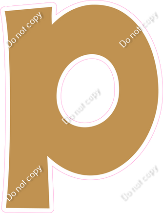 KG 23.5" Individuals - Flat Gold P