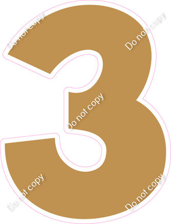 KG 23.5" Individuals - Flat Gold 3