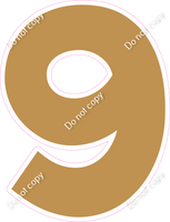 KG 23.5" Individuals - Flat Gold 9