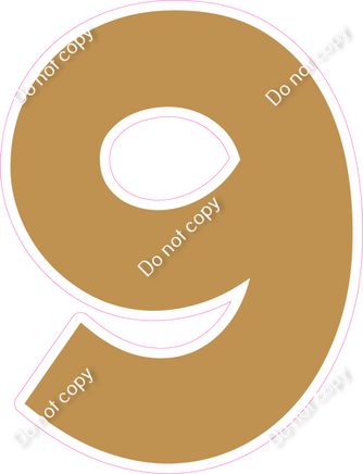 KG 23.5" Individuals - Flat Gold 9