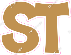 KG 23.5" Individuals - Flat Gold ST