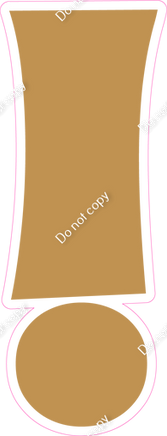 KG 23.5" Individuals - Flat Gold !