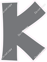 KG 23.5" Individuals - Flat Grey K