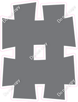 KG 23.5" Individuals - Flat Grey #