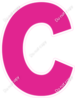 KG 23.5" Individuals - Flat Hot Pink C