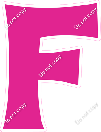 KG 23.5" Individuals - Flat Hot Pink F